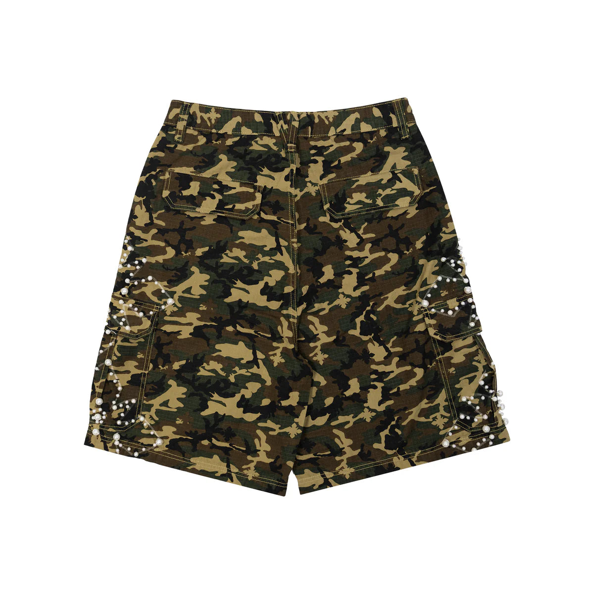 We Are Righteous Camo Pearl Cargo Shorts - Green