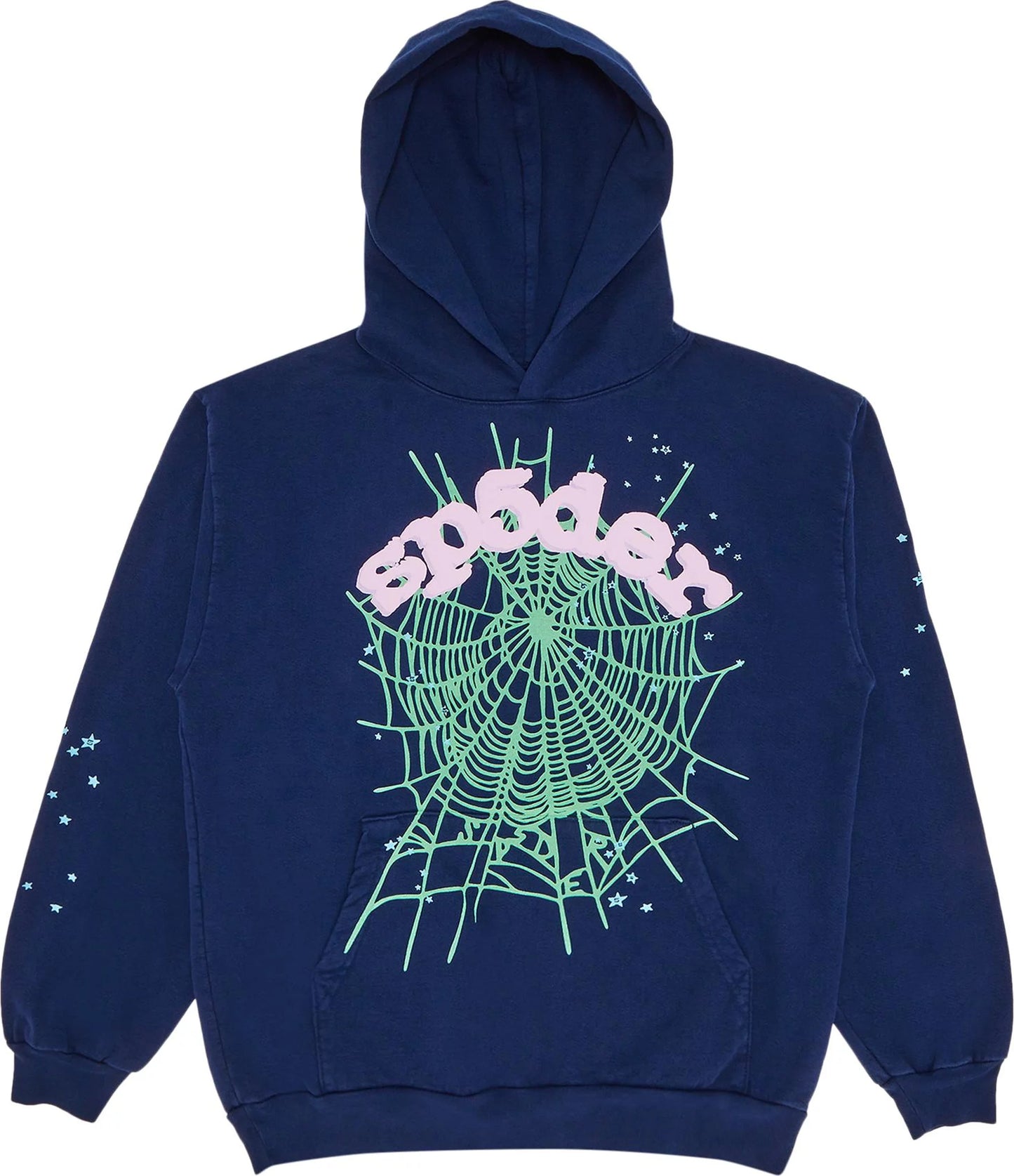 Sp5der Web Hoodie - Navy Pink OG