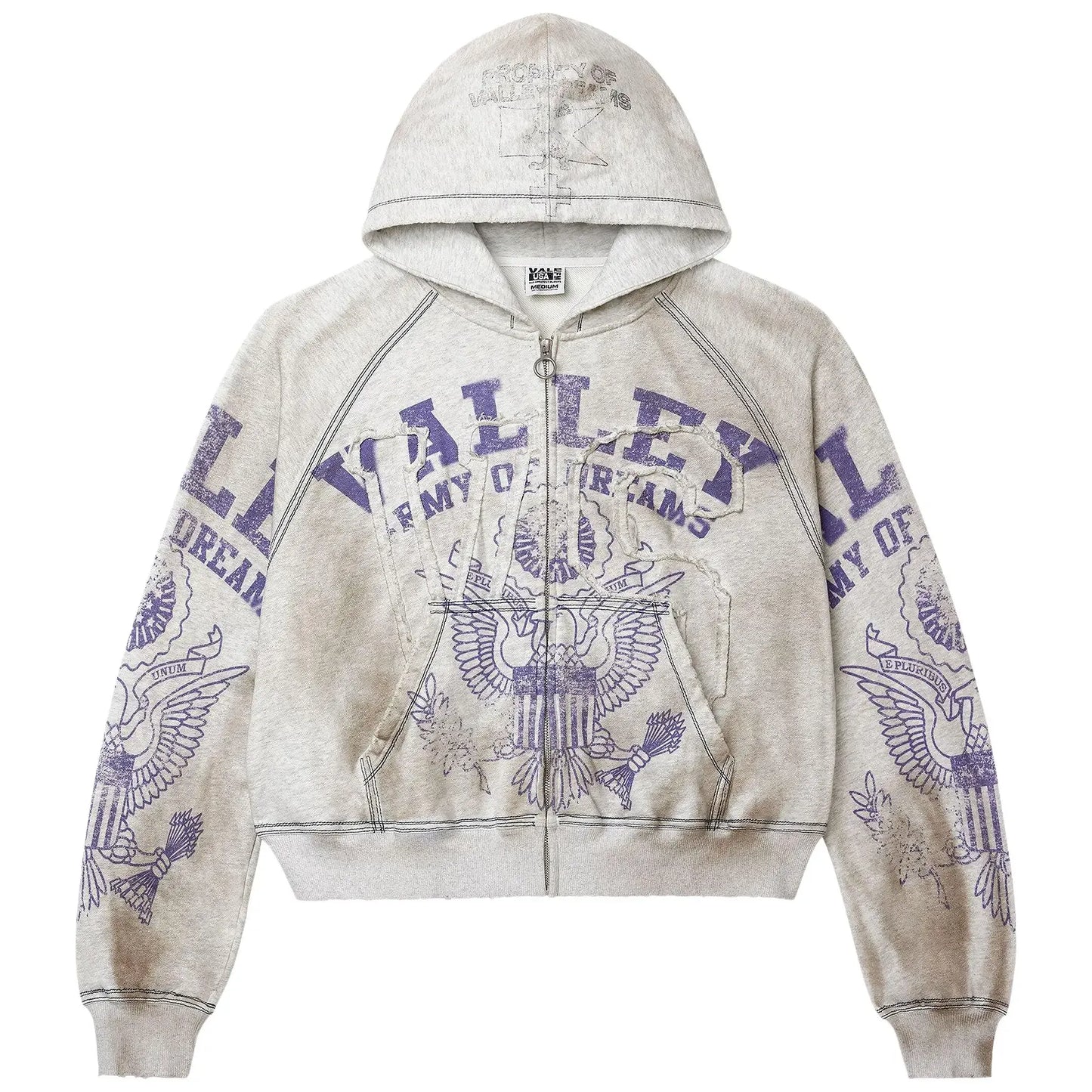 Vale Forever Army Zip Up (Grey)