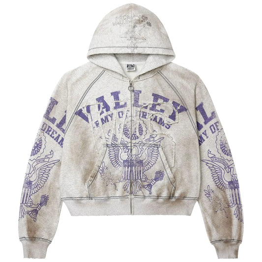 Vale Forever Army Zip Up (Grey)