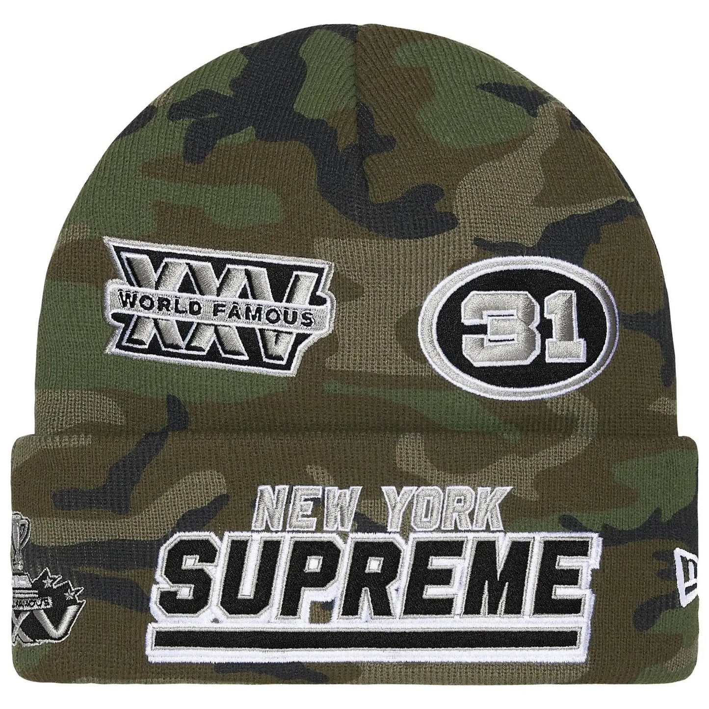 Supreme New Era Football Beanie - Camo