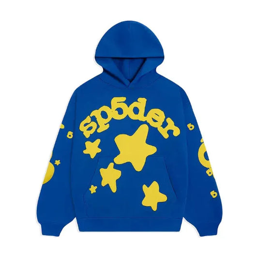 Sp5der Blue Beluga Hoodie - Sz M
