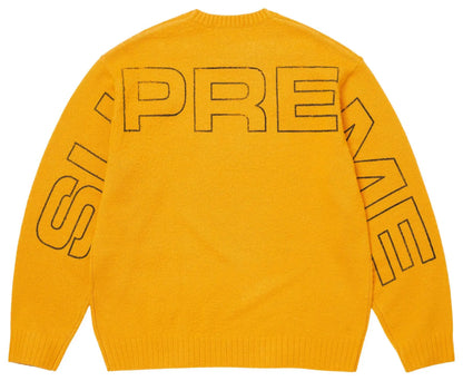 Supreme Pilled Sweater (Yellow) - Sz L