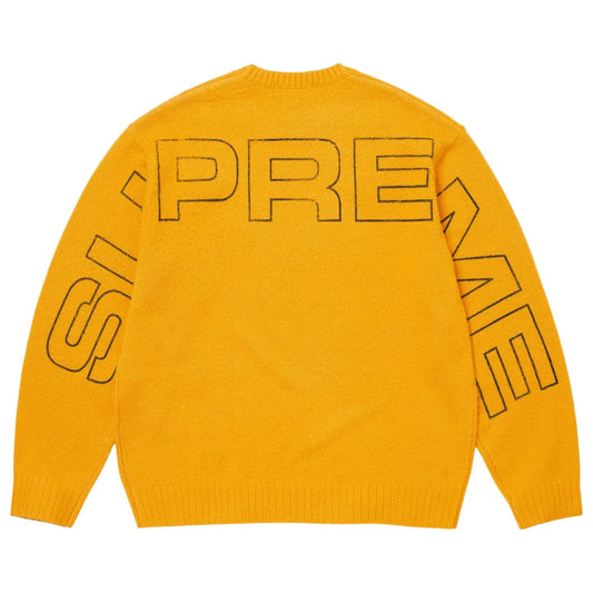 Supreme Pilled Sweater (Yellow) - Sz L