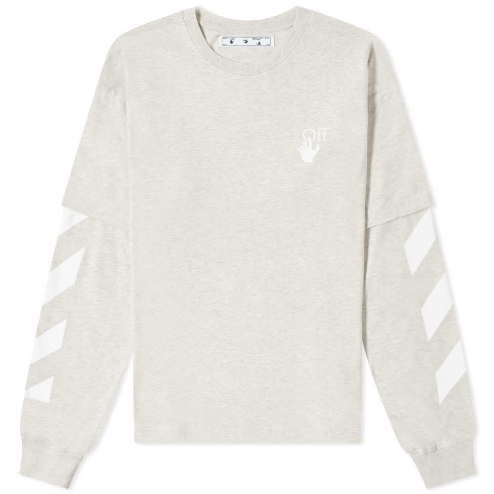 Off-White Diag Double Sleeve Gray