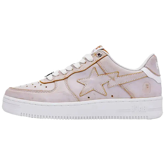 Bapesta Wear Away Paint Beige