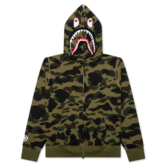 Bape Camo Shark Hoodie - Green