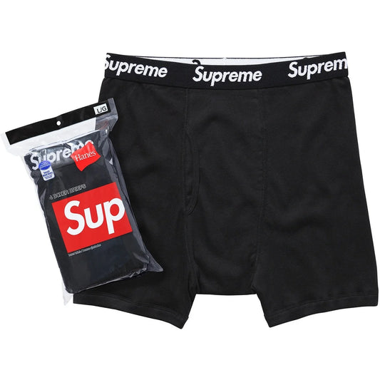 Supreme Hanes Boxer Briefs - Black