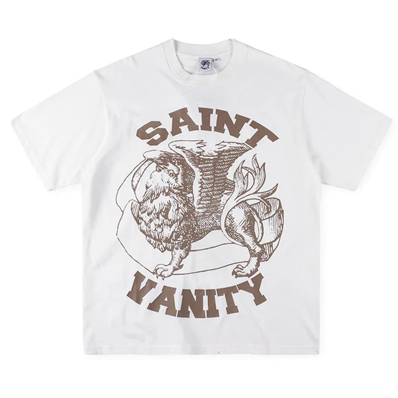 Saint Vanity Griffin Tee Cream/Brown