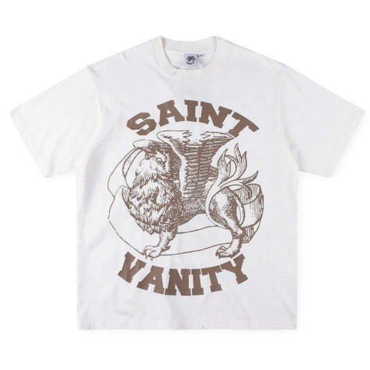 Saint Vanity Griffin Tee Cream/Brown