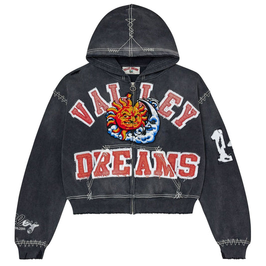 Vale Forever Sunny Zip-Up Hoodie Black