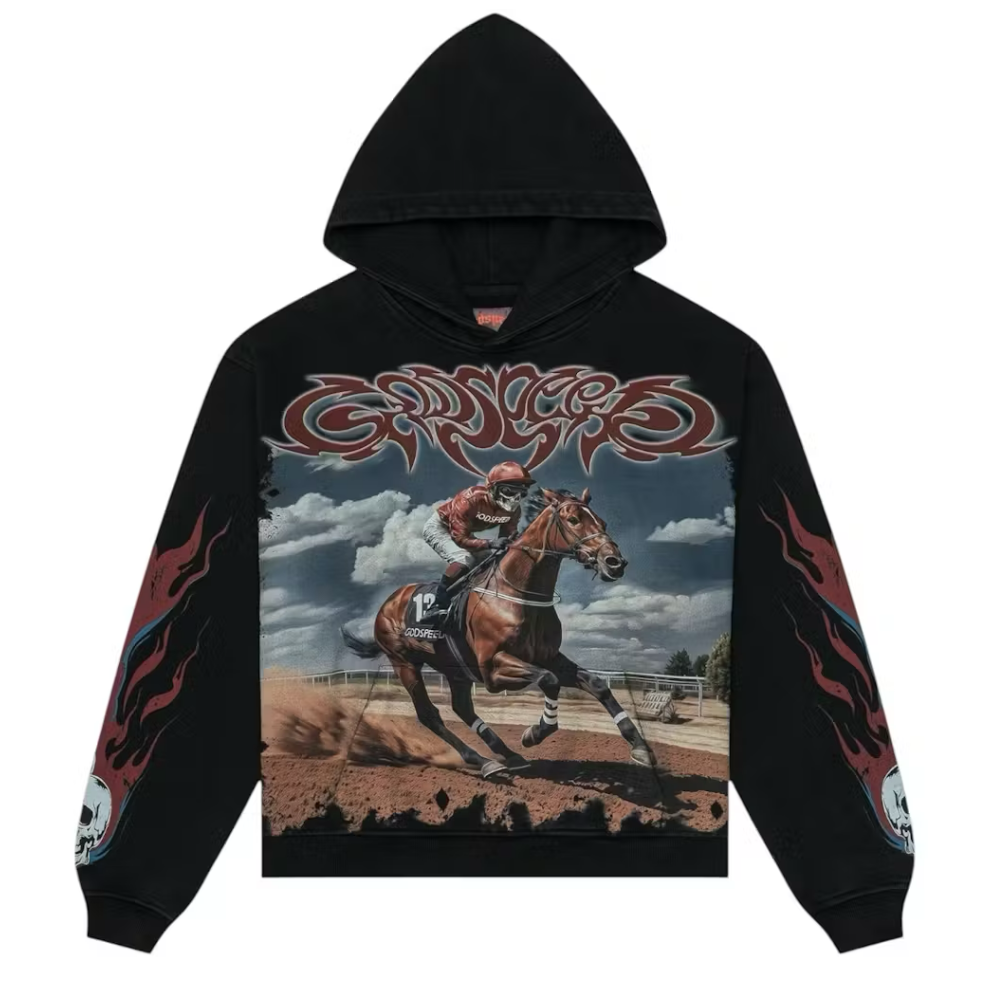 Godspeed Thoroughbred Hoodie Black Wash