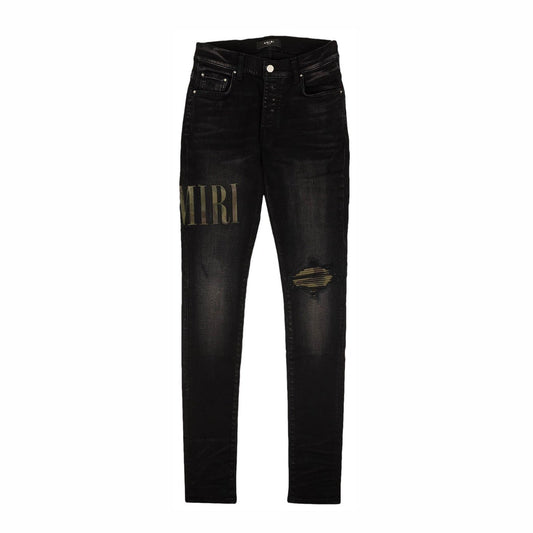 Amiri Core Applique Jeans Aged Black