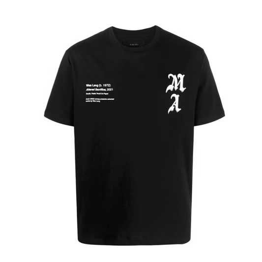 Amiri x Wes Lang Checker Skull Tee Black