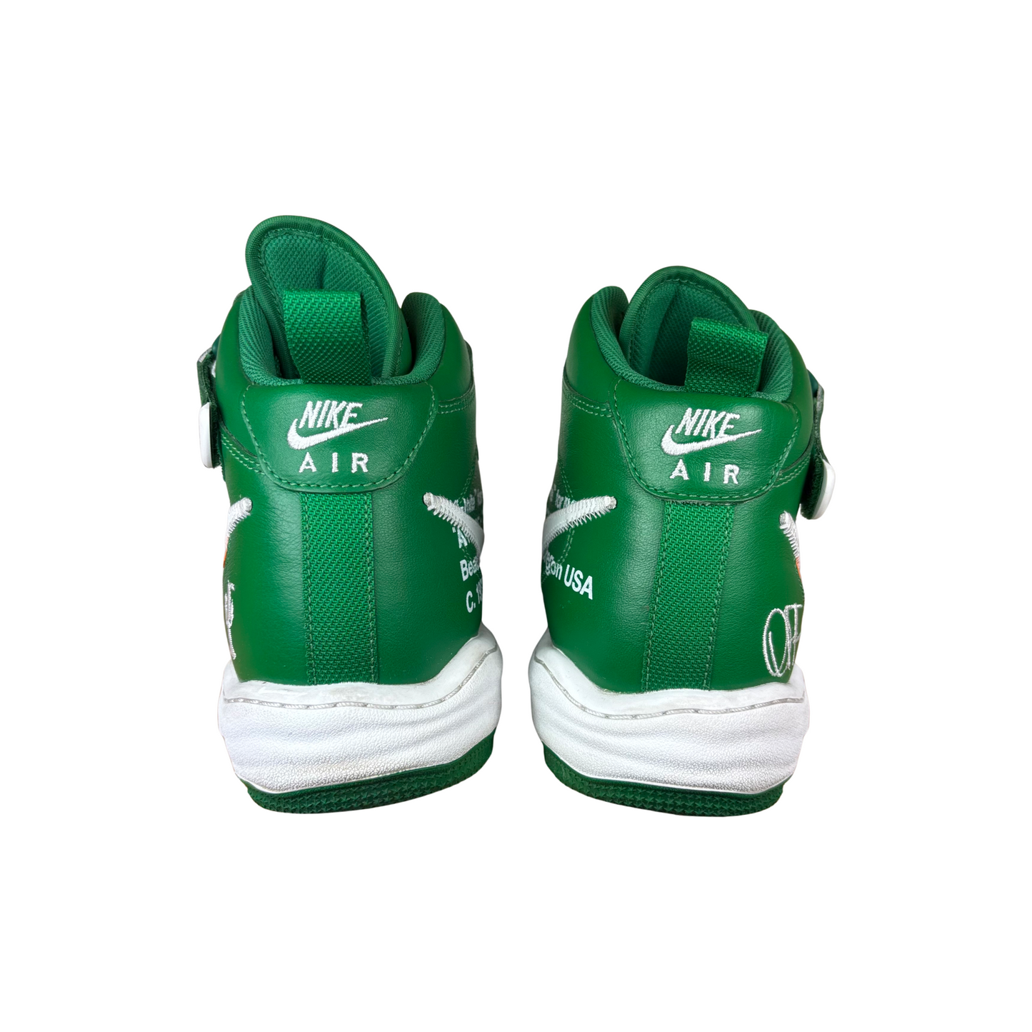 Used Nike Air Force 1 Off-White Pine Green - Sz 13