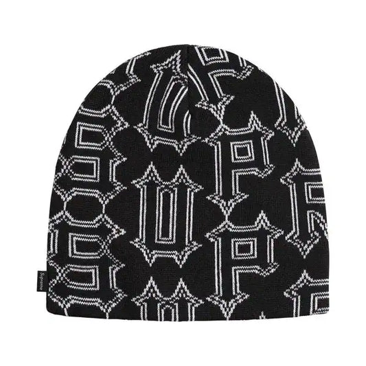 Supreme spike beanie - black