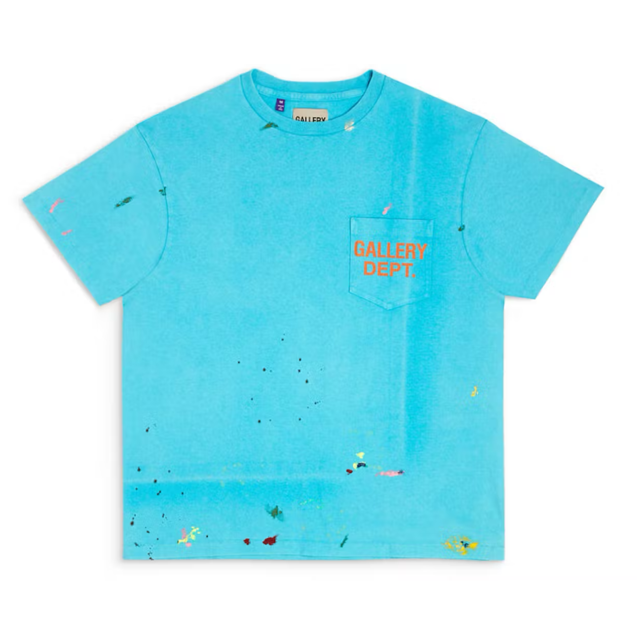 Gallery Dept. Vintage Logo Painted Tee Turquoise - Sz XL