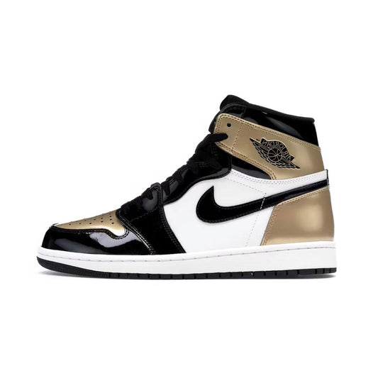 Jordan 1 Retro High NRG Patent Gold Toe - Sz 12