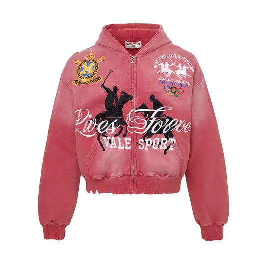 Vale Rockefller Zip Up - Red
