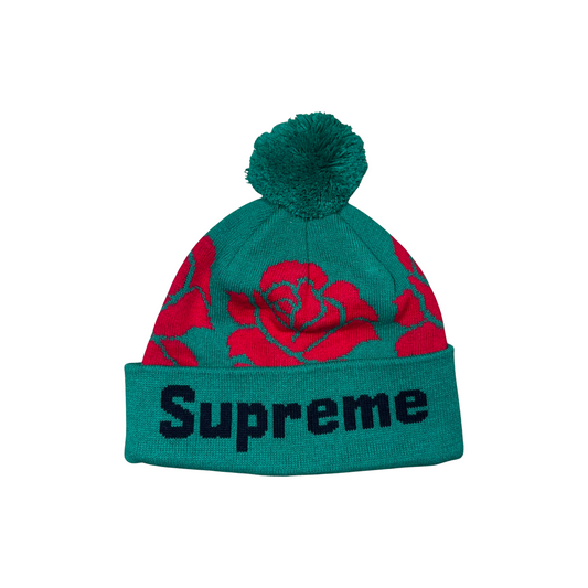 Used Supreme Rose Knit Beanie