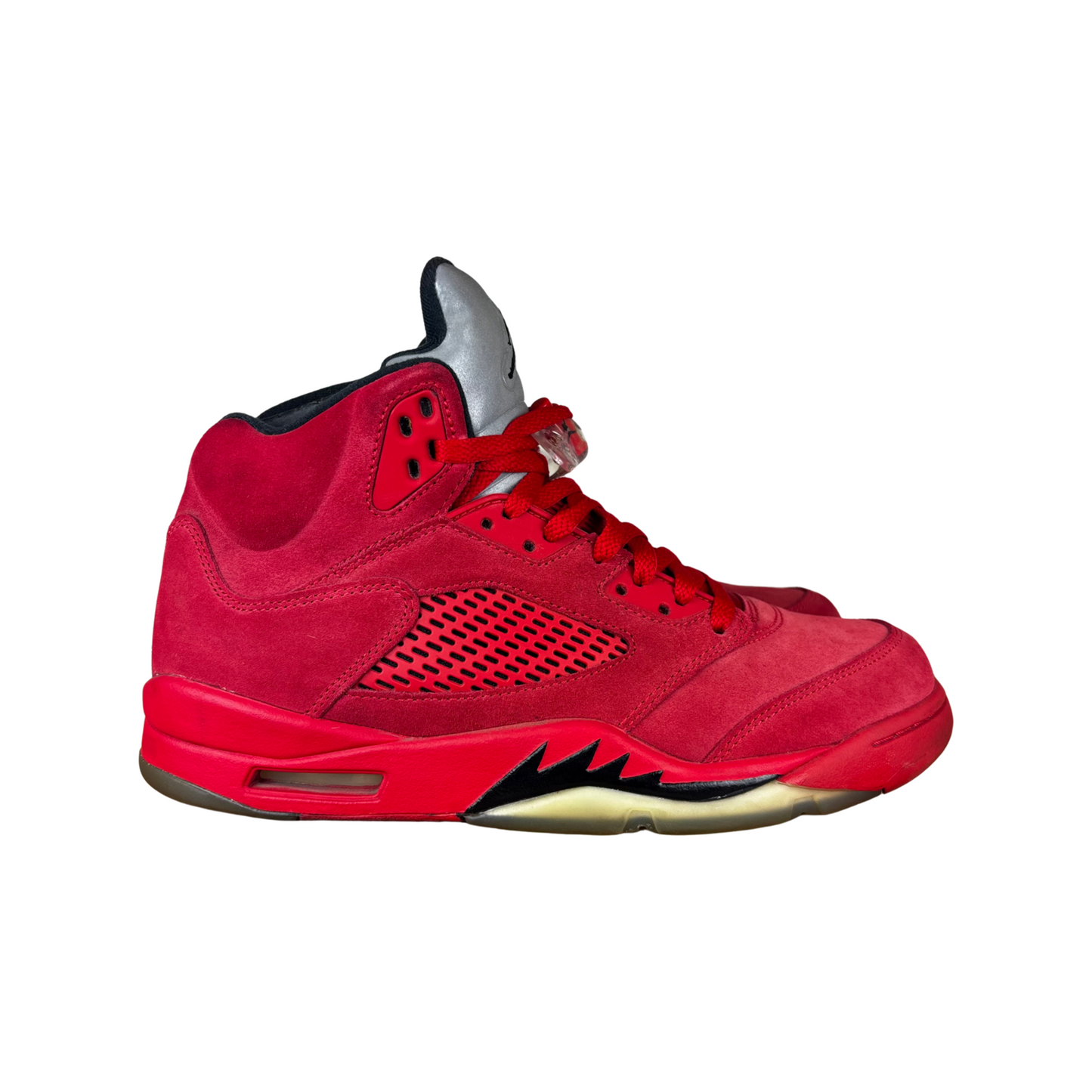 Used Jordan 5 Red Suede - Sz 9.5