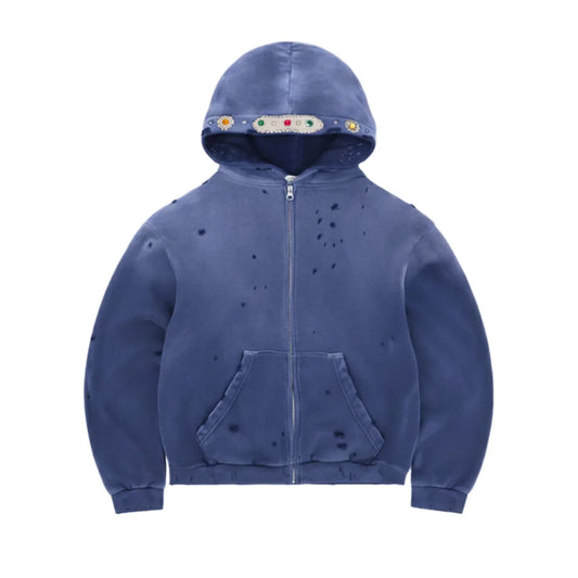 Bravest Studios Sapphire Zip Up Hoodie Vintage Navy