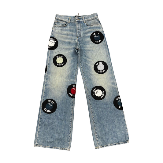 Used Amiri Baggy Record Jean Craft Indigo - Sz 28