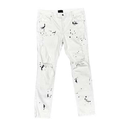 Used RTA White Paint Jeans - Sz 36