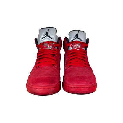 Used Jordan 5 Red Suede - Sz 9.5