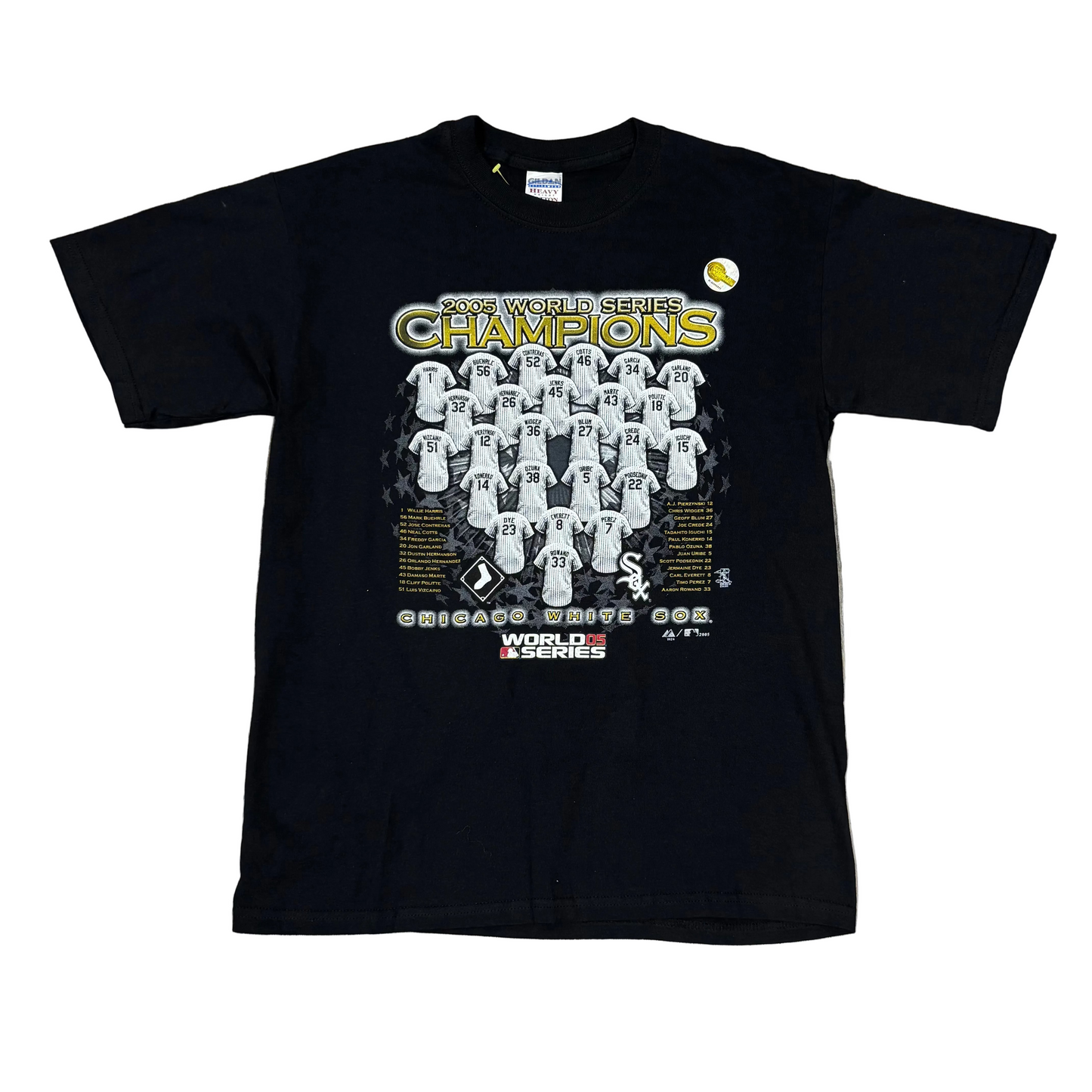 Chicago White Sox 2005 Championship Roster Tee - Black
