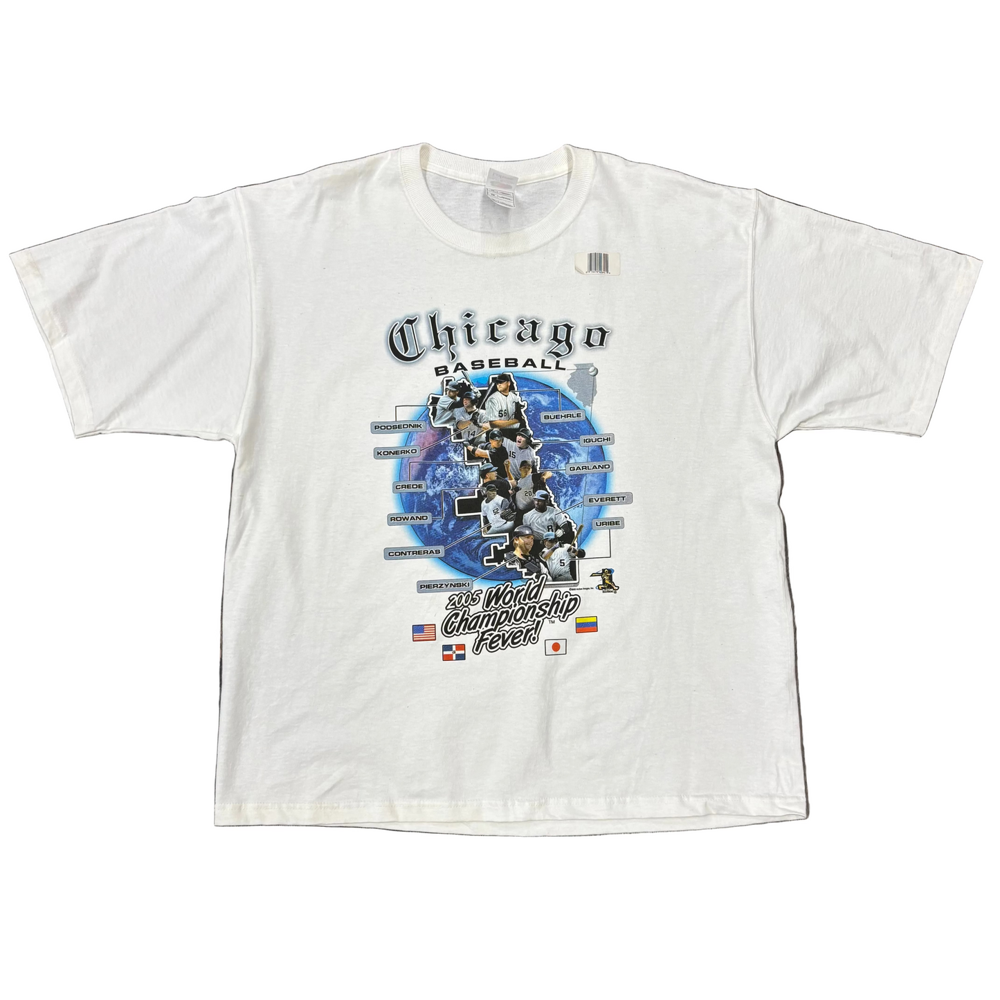 Chicago White Sox 2005 World Champions Tee - White