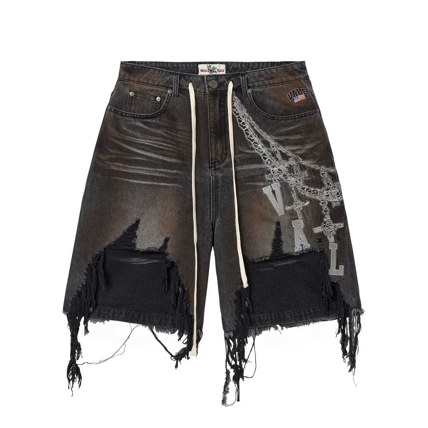 Vale Forever - Chain Jorts - Black