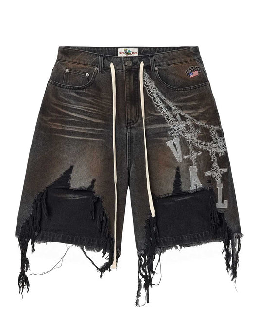 Vale Forever - Chain Jorts - Black