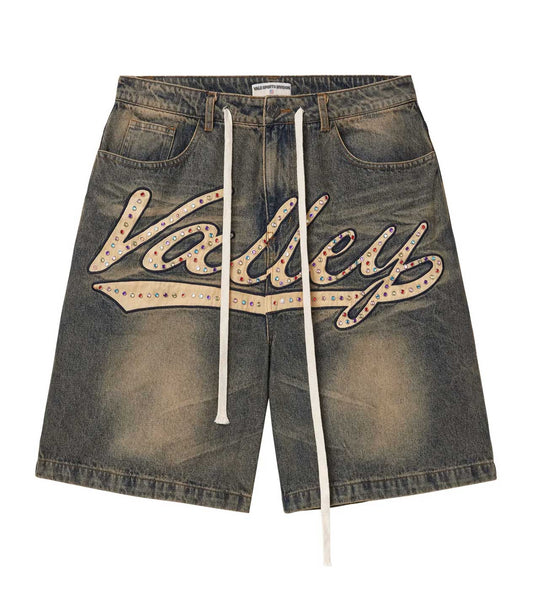 Vale Forever - Skittles Denim Jorts - Blue