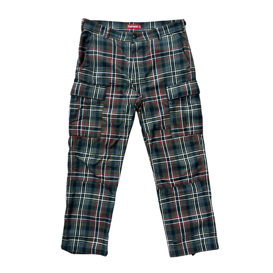 Used Supreme Plaid Cargo Pants