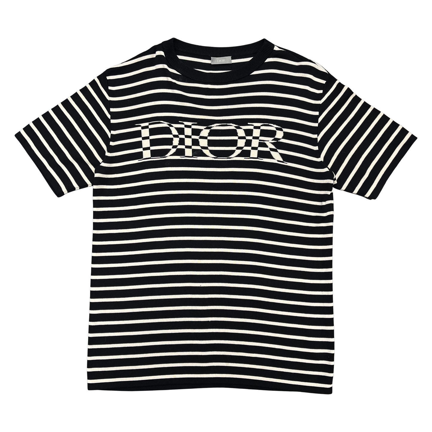 Used Dior Logo Knit T Shirt - Sz S