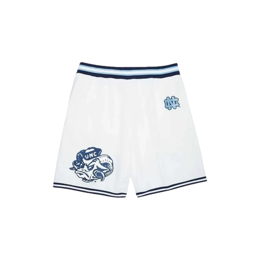 SUPREME X MITCHELL & NESS "UNC" BASKETBALL SHORTS