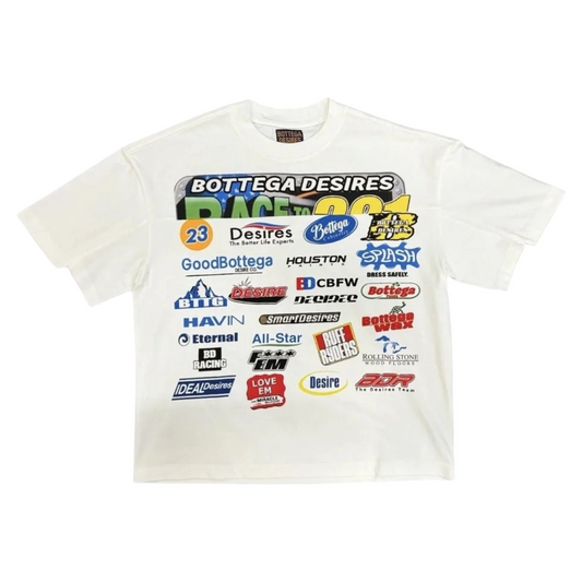 Bottega Desires Race Tee - White