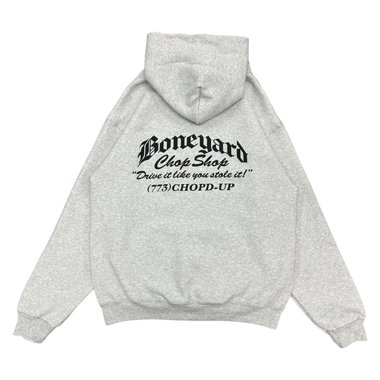 Boneyard Chop Shop Pullover Hoodie - Grey