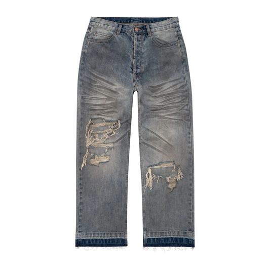 Bravest Studios Blue Dirty Wash Denim