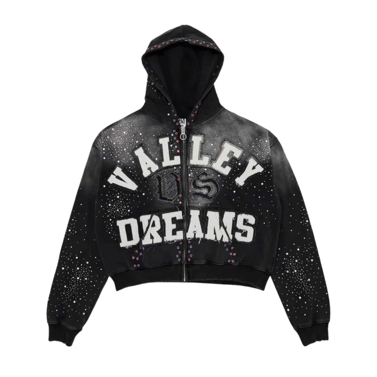 Vale Forever Classico Zip Up Hoodie - Black