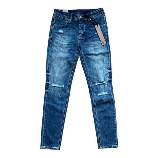 Ksubi Van Winkle Trashed Dark Wash Skinny Jeans
