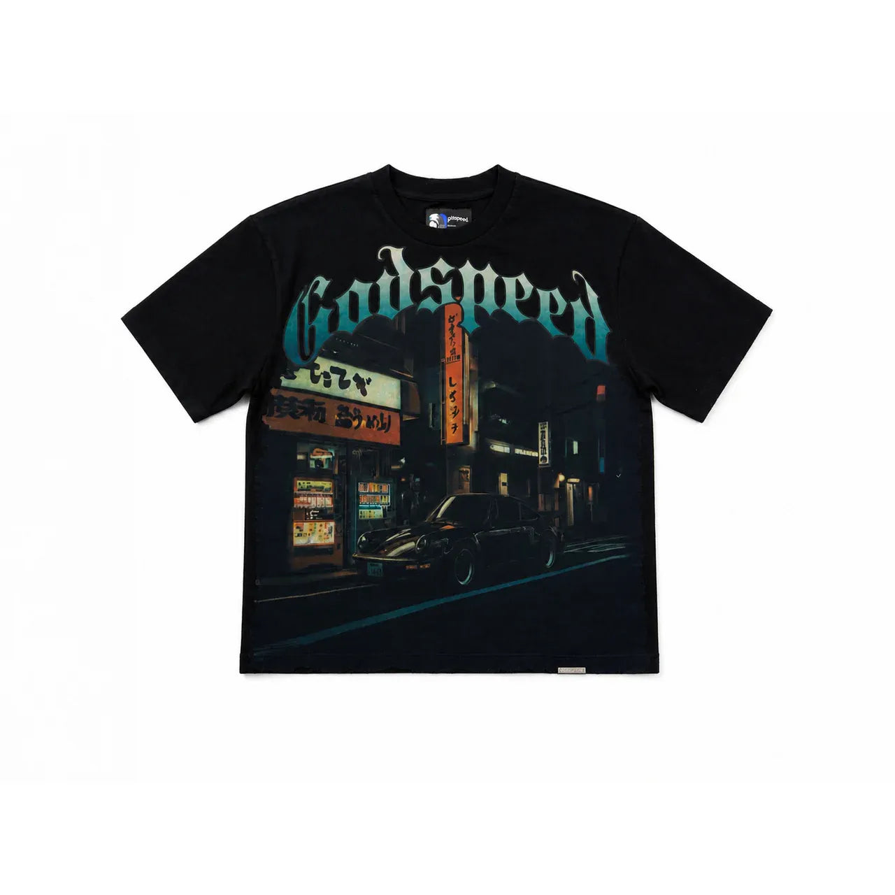 Godspeed Pitstop Tokyo Tee - Black