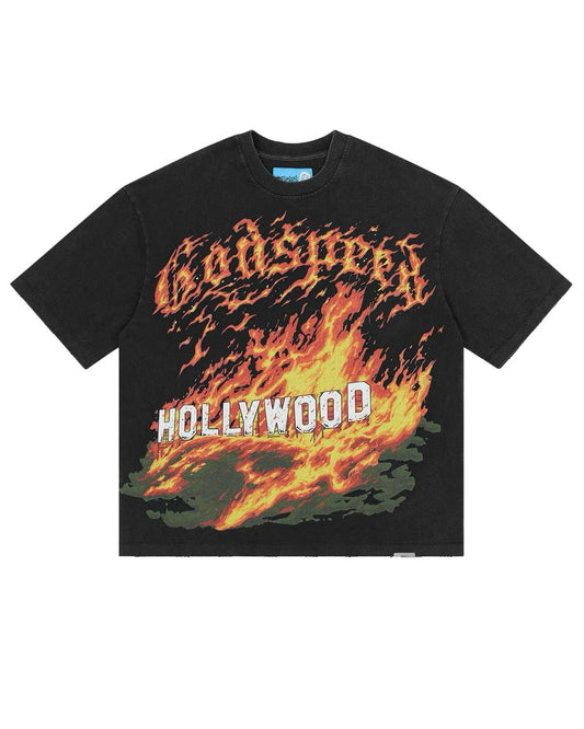 Godspeed Hollywood Inferno Tee - Black
