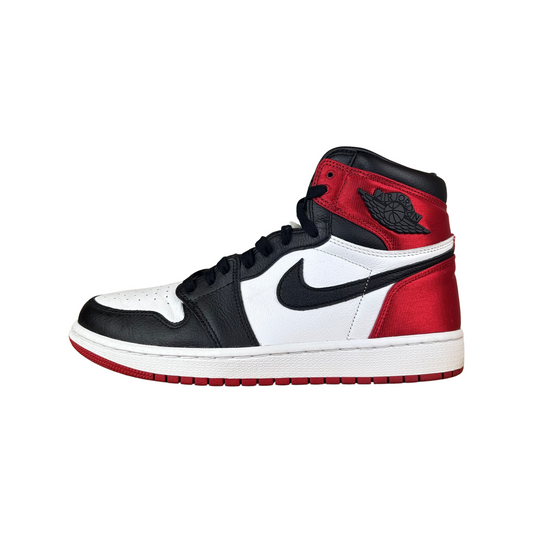 Used Air Jordan Satin Black Toe 1 - Sz 10W/8.5M