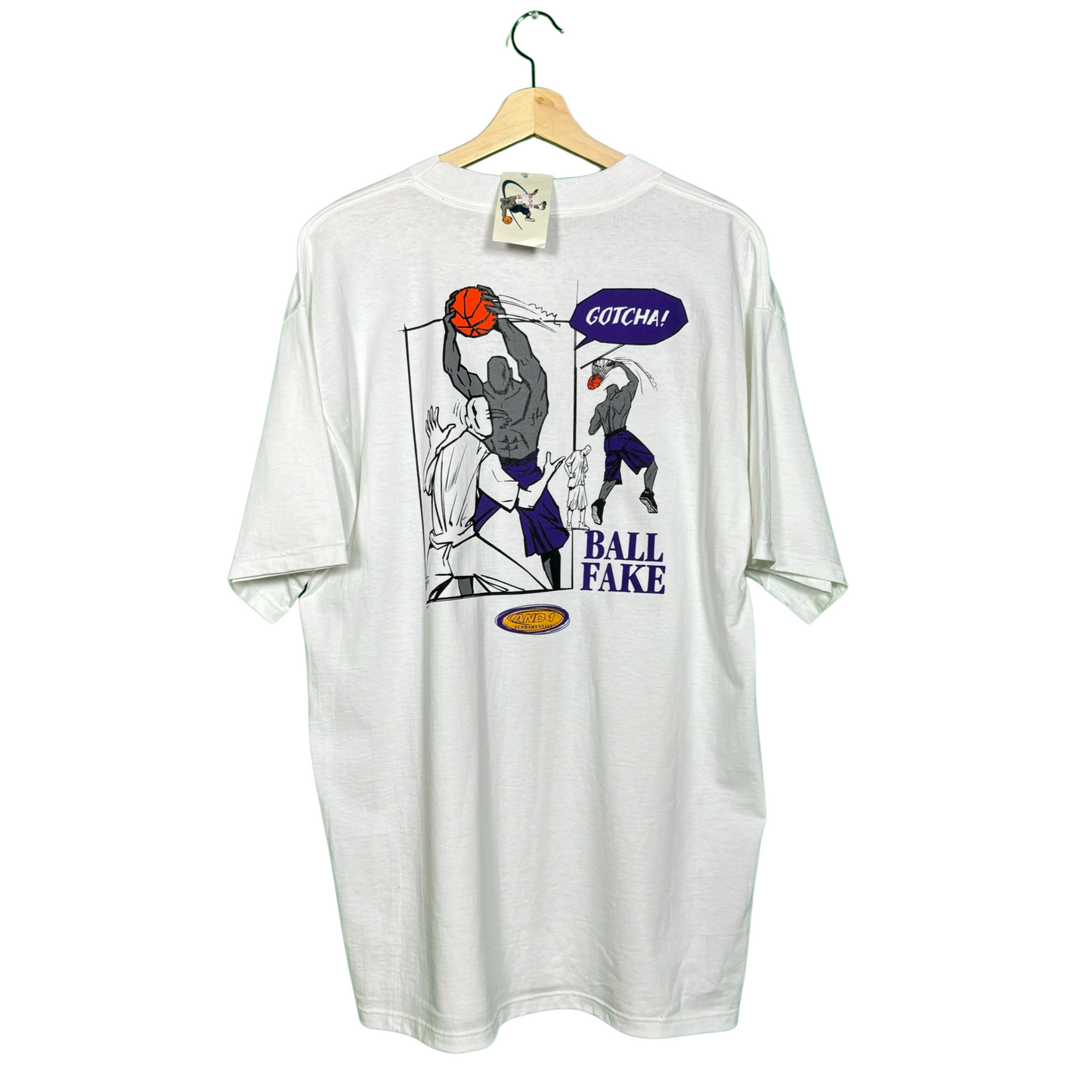 Vintage And1 Trash Talk Ball Fake Tee - Sz XL