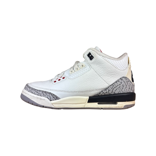 Used Jordan 3 White Cement - Sz 7Y