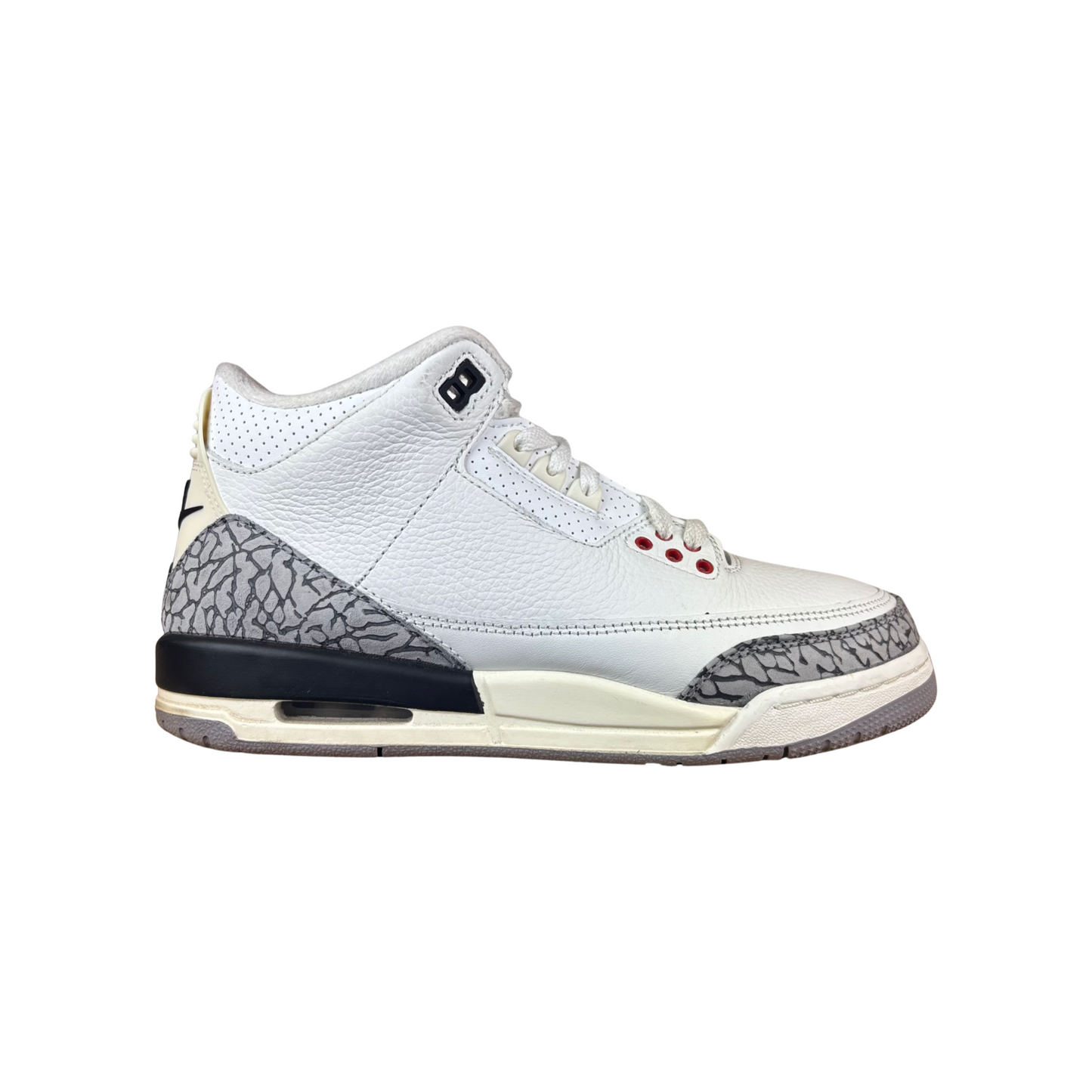 Used Jordan 3 White Cement - Sz 7Y