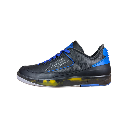 Used Jordan 2 Retro Low SP Off-White Black Blue - Sz 11.5