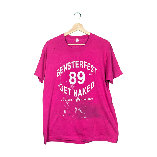 Vintage Bensterfest Get Naked T Shirt - Sz L